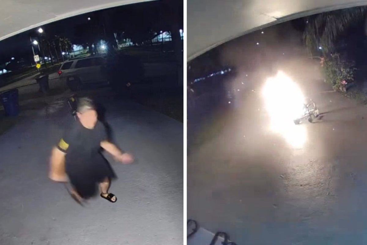 Thrift store electric wheelchair explodes in front of home