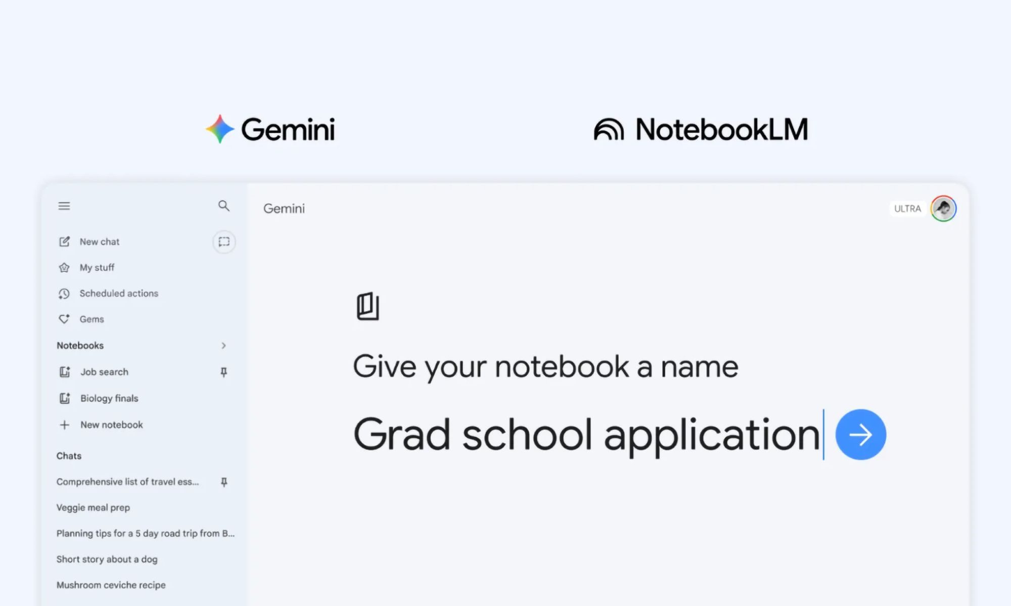 All Gemini users can now access Notebook projects on the web without ...