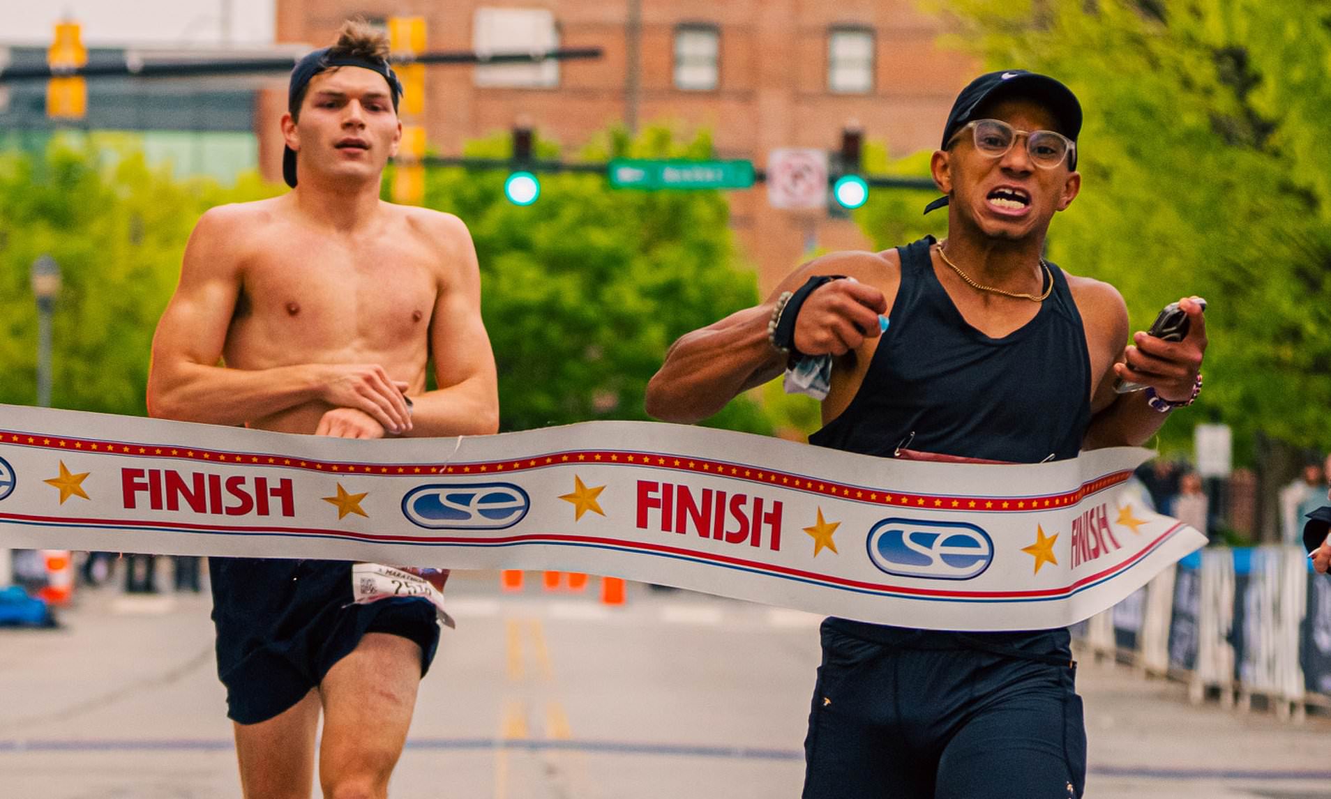 Humiliating moment runner celebrates winning marathon only to be pipped ...