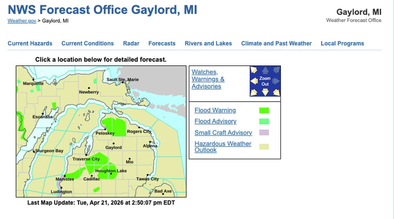 Flood warning extended through April 22