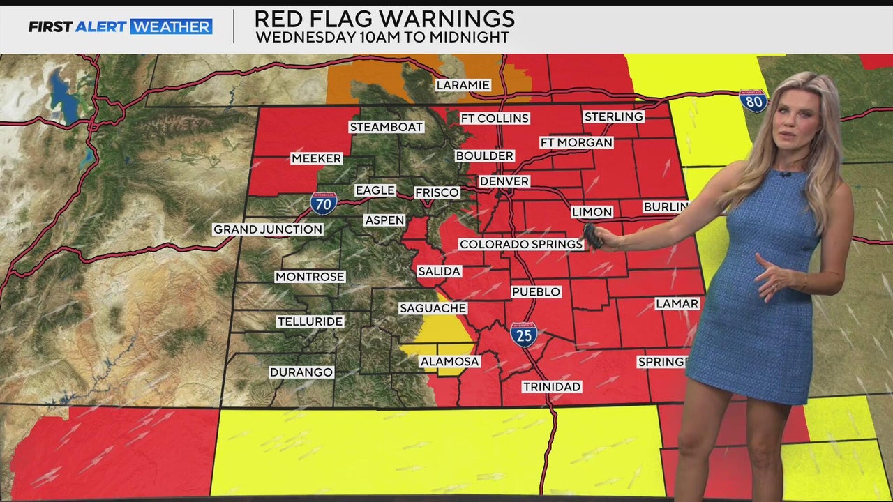 Critical fire danger on Wednesday before chances for rain in Denver
