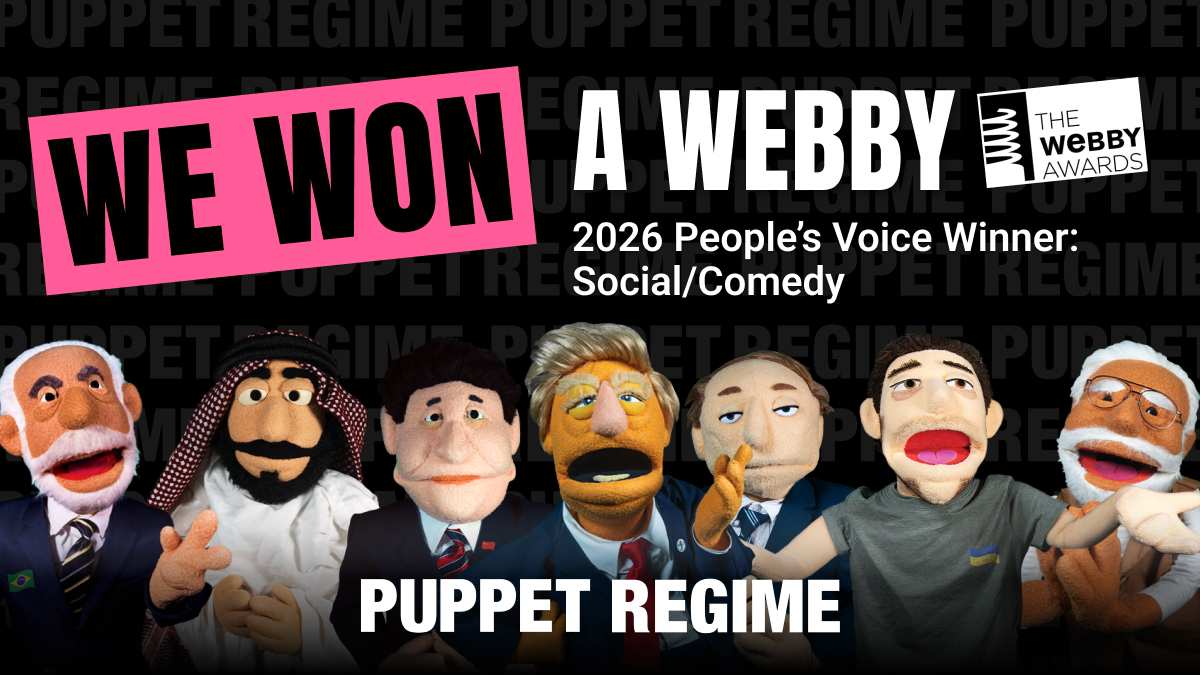 GZERO wins a Webby People's Voice Award for Puppet Regime
