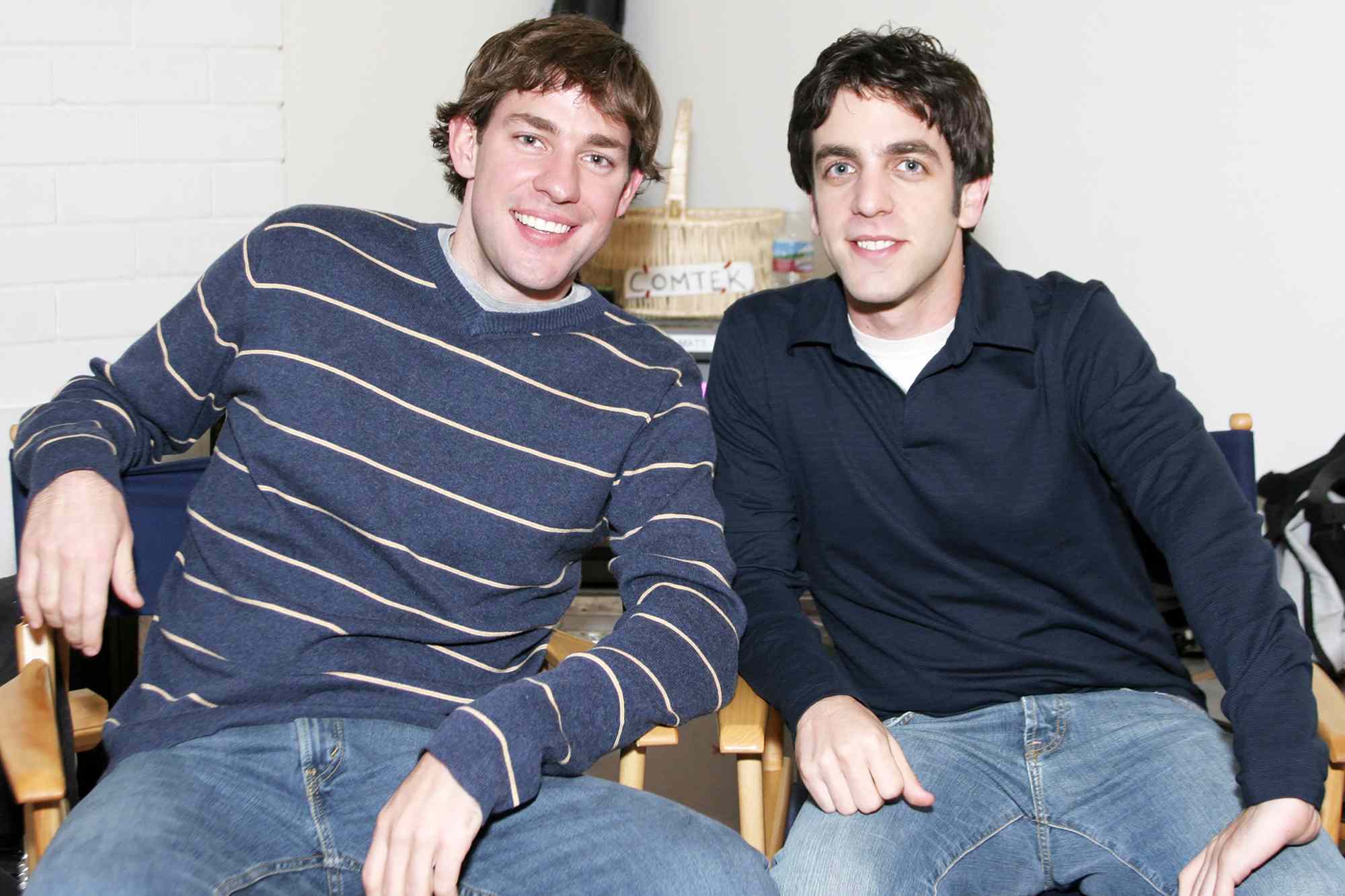“The Office” stars John Krasinski and BJ Novak reunite at “The Devil ...