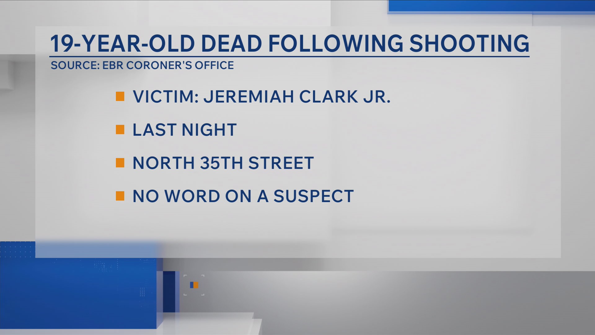 Coroner identifies 19-year-old killed in Baton Rouge shooting