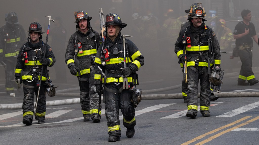 2 dead and 11 injured after enormous blaze tears through, partially ...