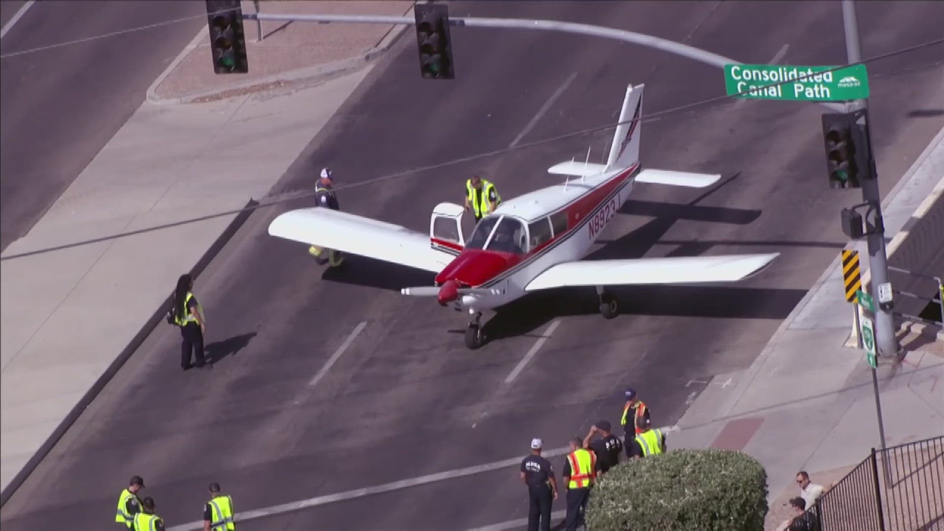 Another emergency plane landing on a Valley road
