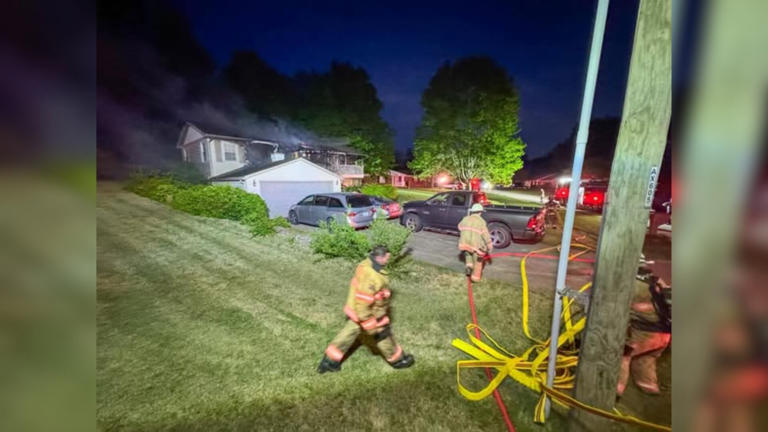 Firefighters deal with house fire Tuesday night in Ft. Branch