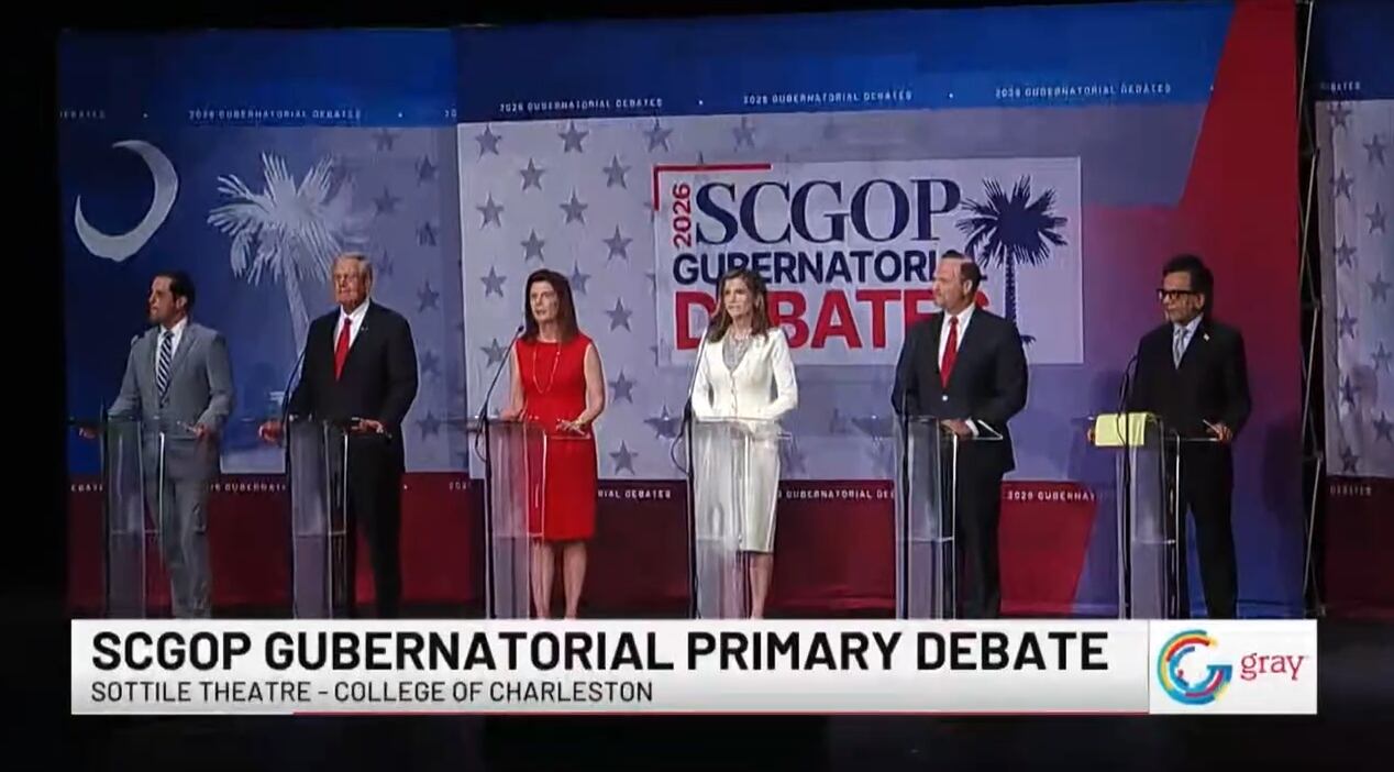 Six GOP candidates debate in Charleston ahead of South Carolina primary