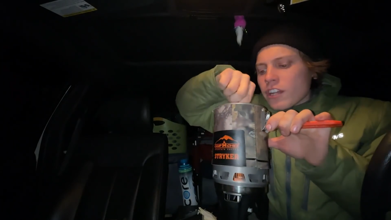 He tried to heat his truck with Sterno cans in -17 degree cold