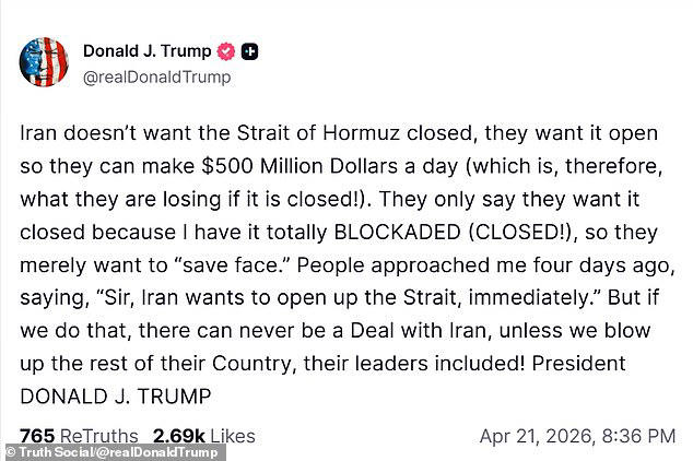 Trump threatens to 'blow up the rest of' Iran and 'its leaders'