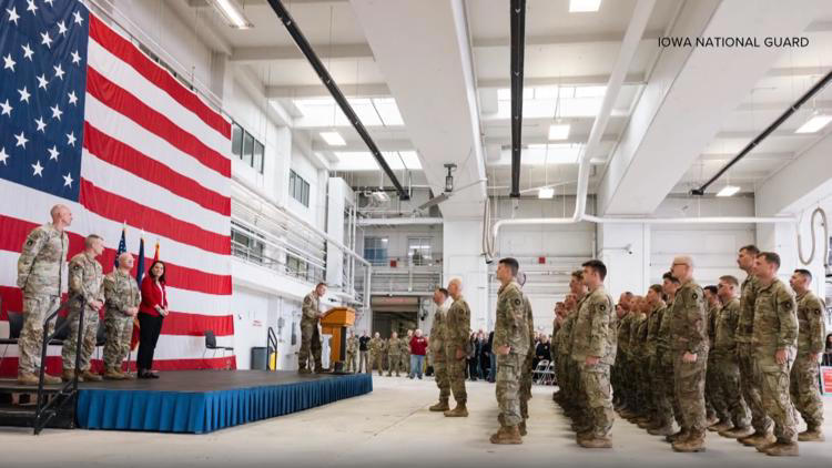 Iowa National Guard deploying 80 soldiers to Europe