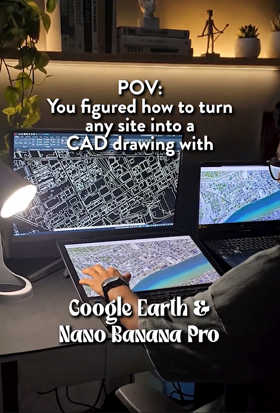 Create vector CAD drawings from Google Earth using Nano Banana Pro for ...