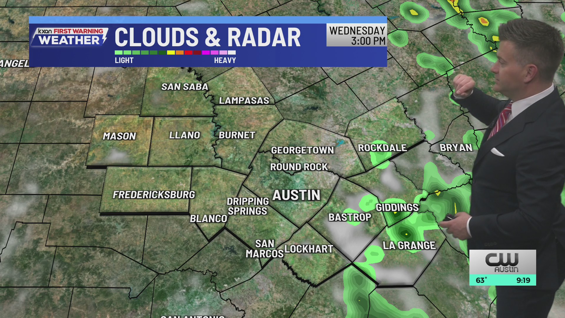 Damp night with a few showers or storms Wednesday | KXAN forecast ...