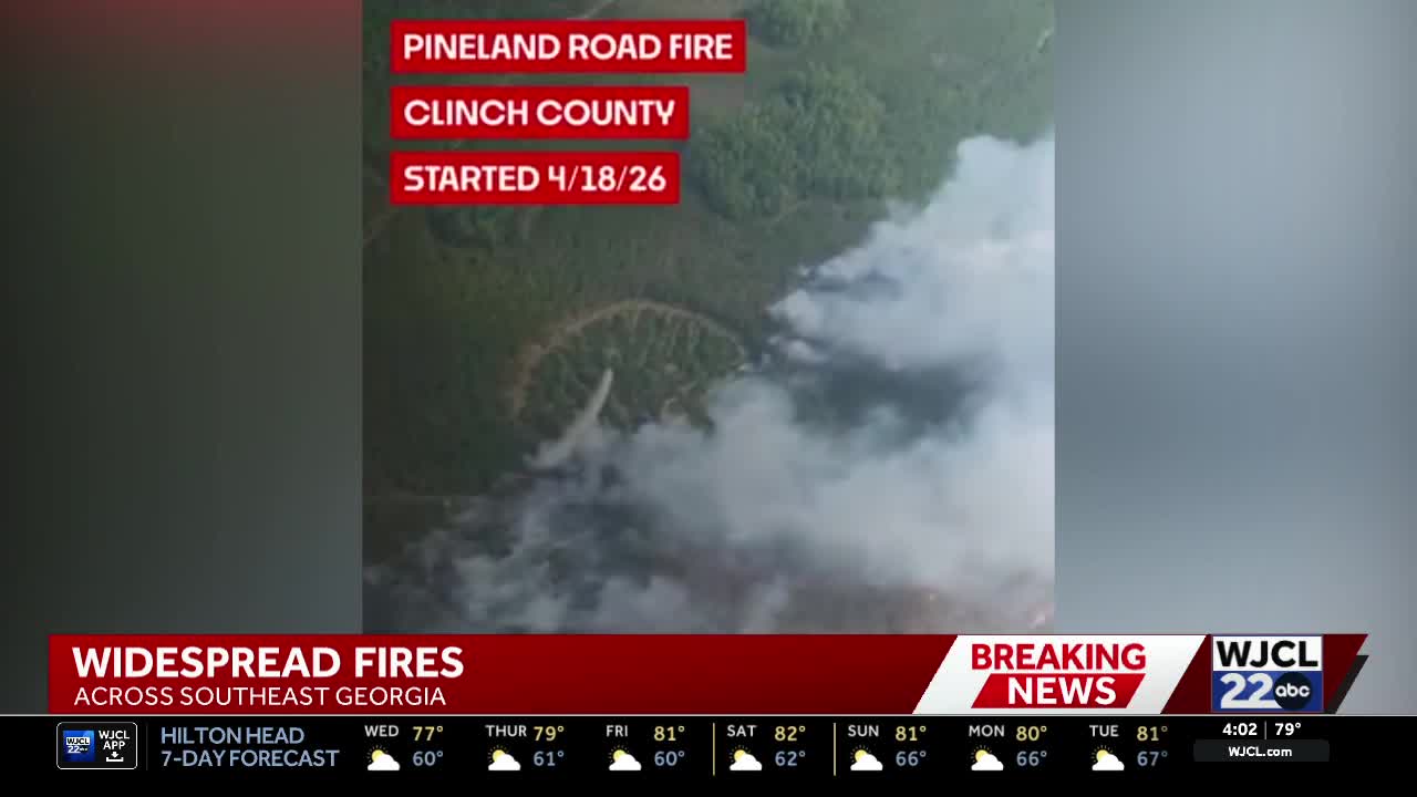 Widespread fires threaten southeast Georgia