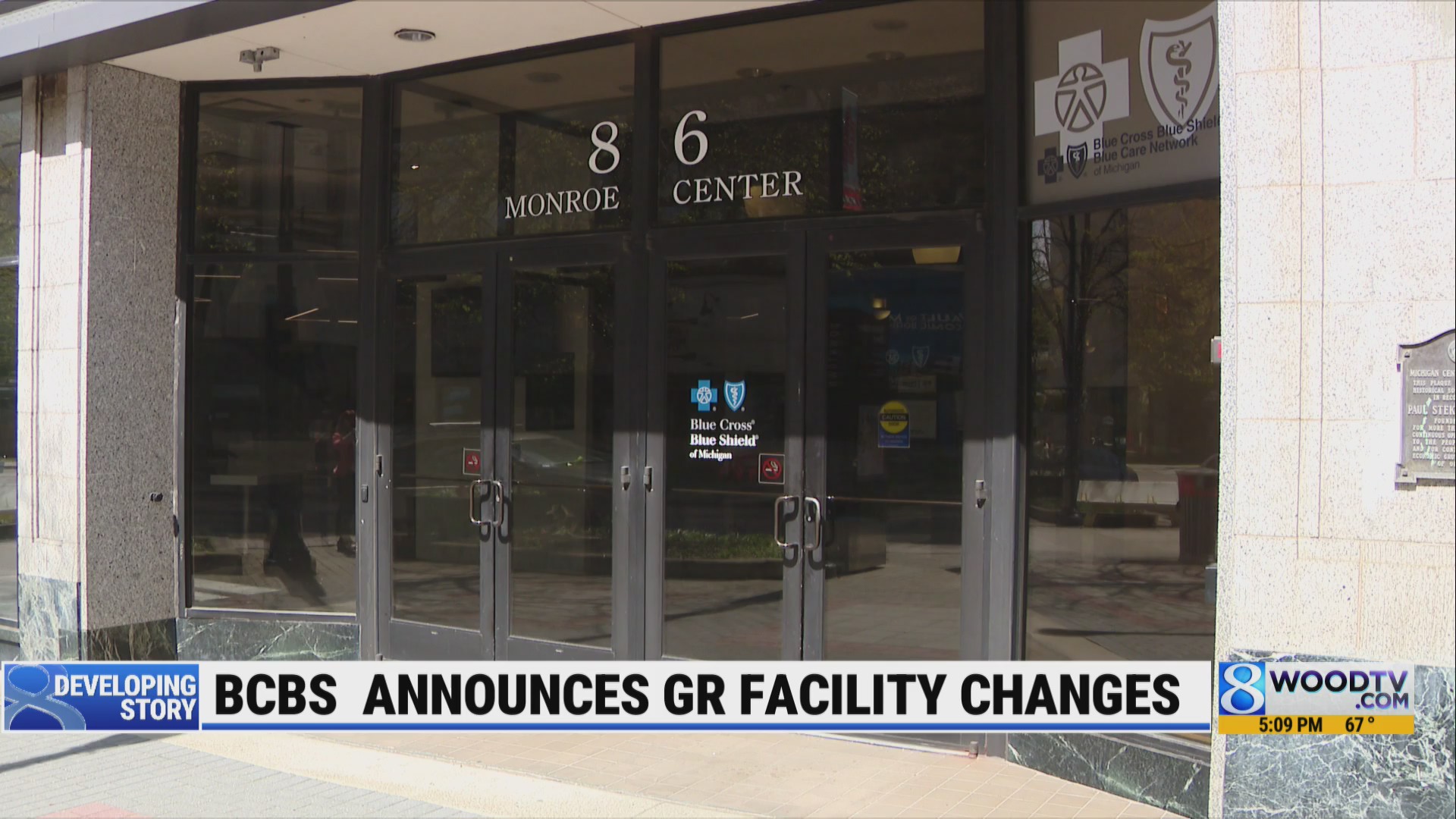 Blue Cross Blue Shield announces GR facility changes