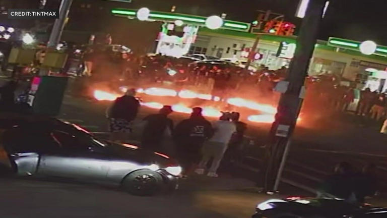 Driver in video of Queens car meetup arrested, charged with riot after ...