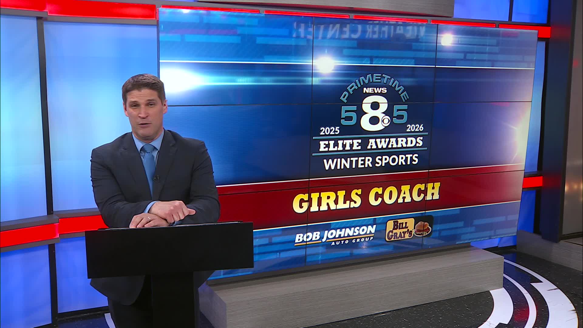 Girls coach; News 8 Primetime 585 Elite Awards: 2025-26 winter sports