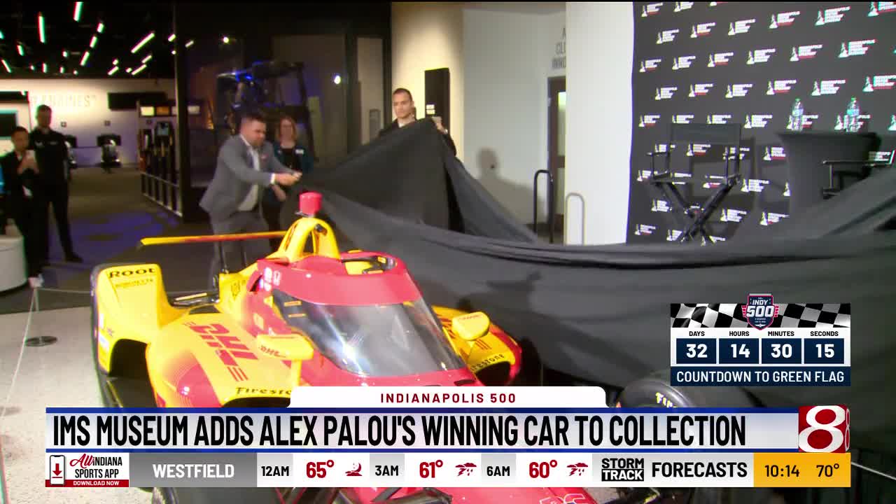 IMS museum adds Alex Palou's winning car to collection