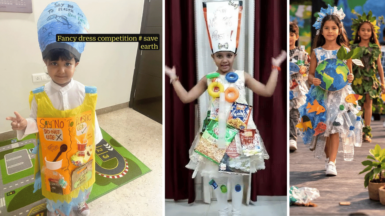 World Earth Day 2026: Simple DIY fancy dress ideas for kids in school