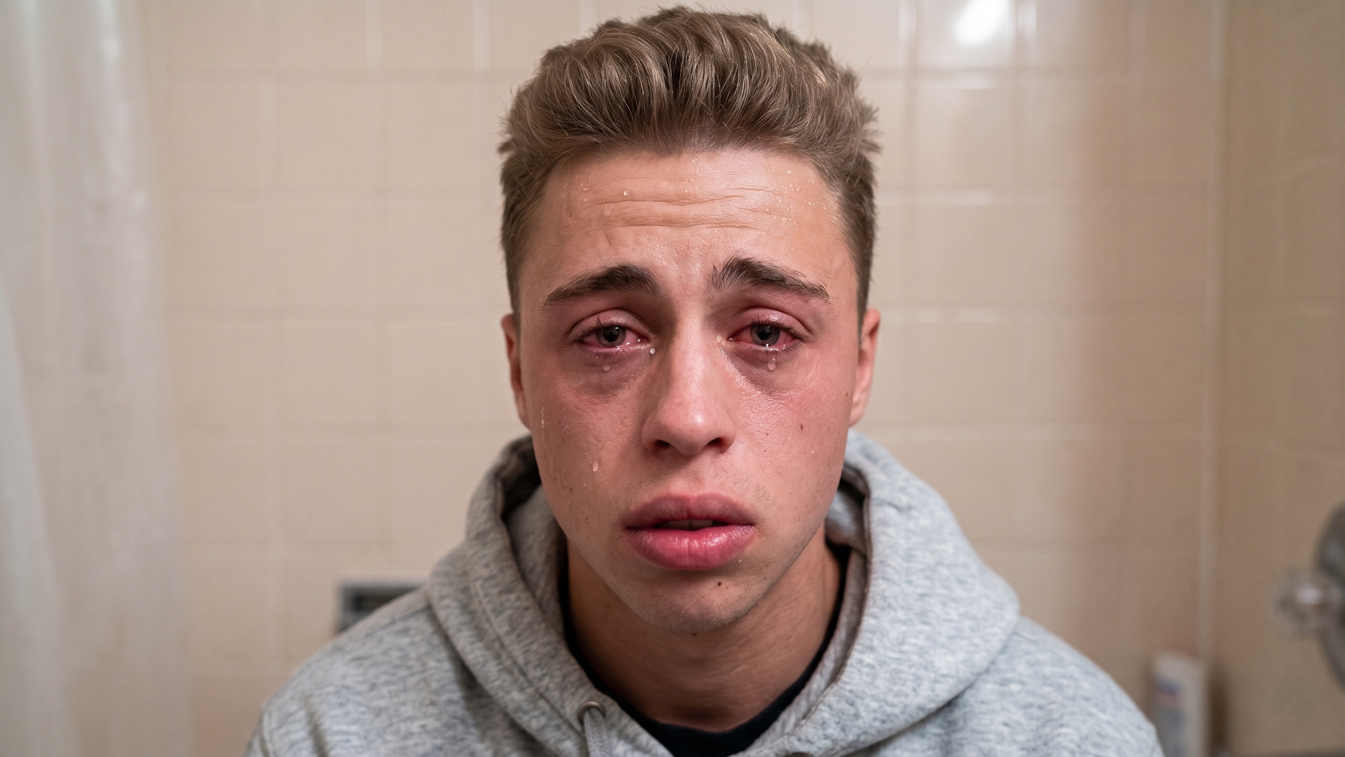 This was his face after eating the world's hottest chip