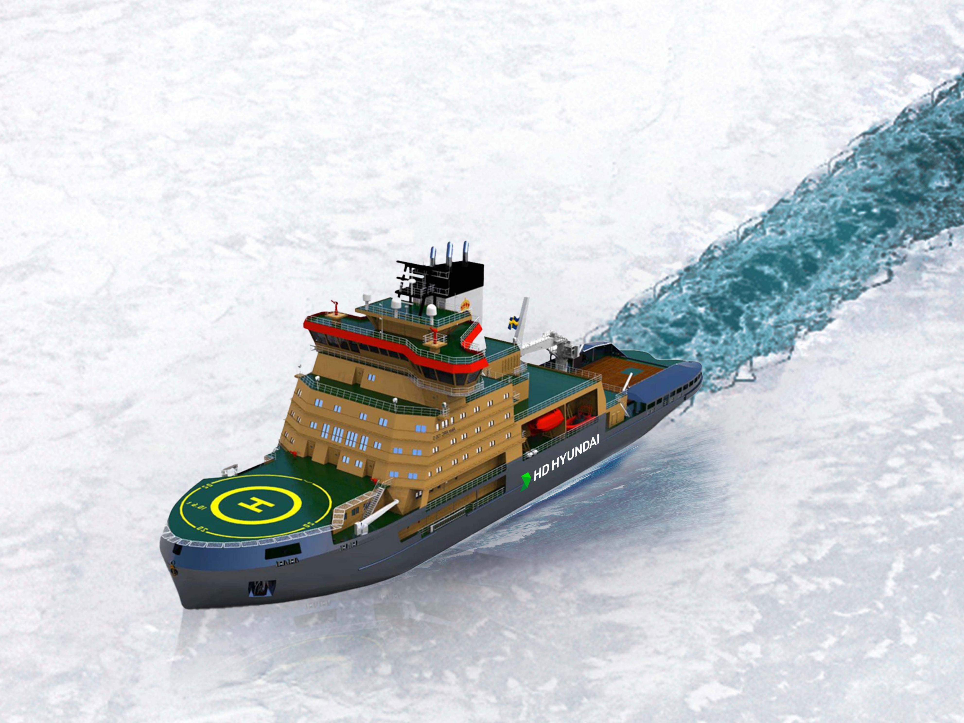 HD Hyundai Heavy Industries secures first overseas icebreaker order