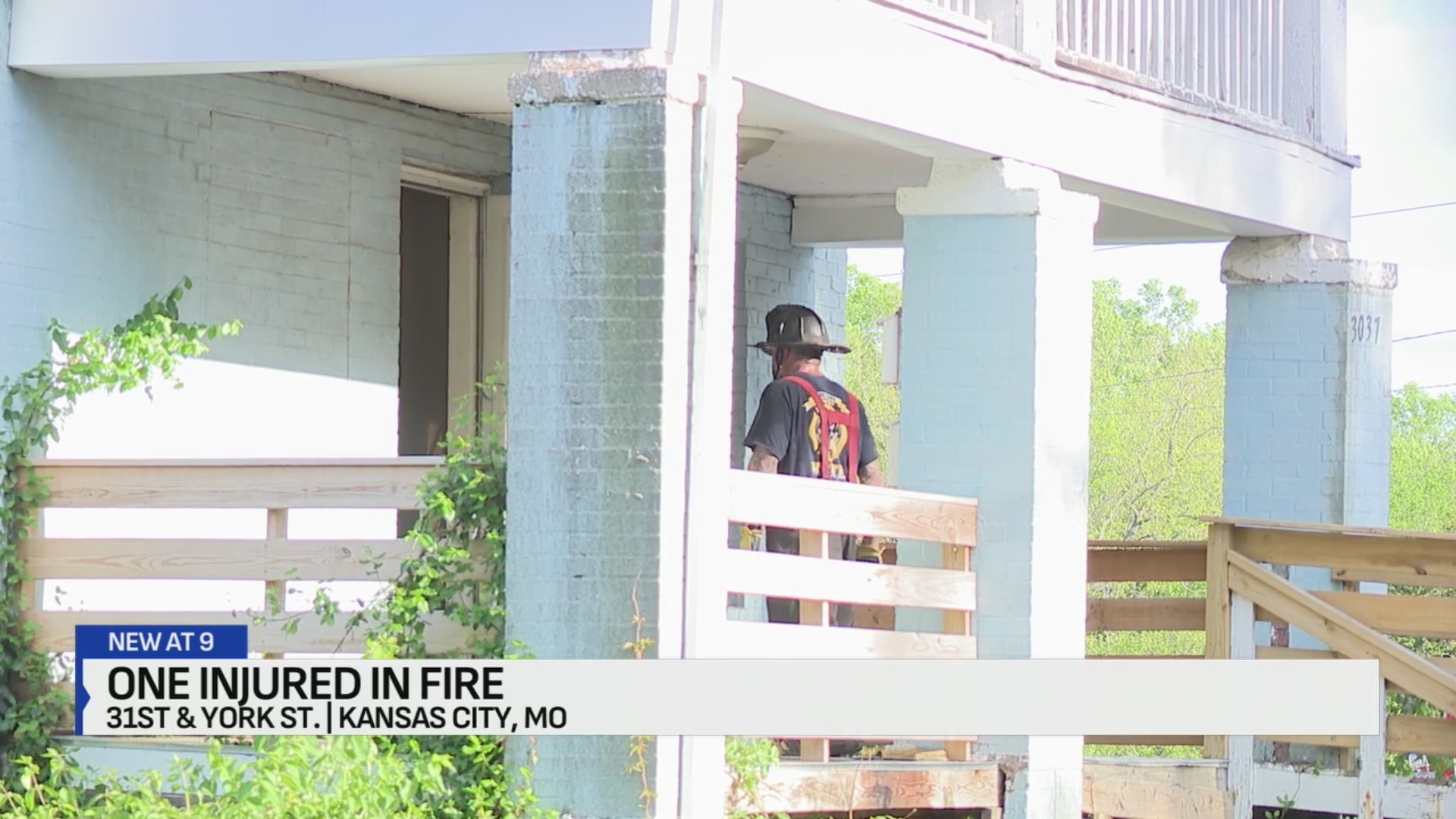 One hospitalized after apartment fire on Kansas City's east side