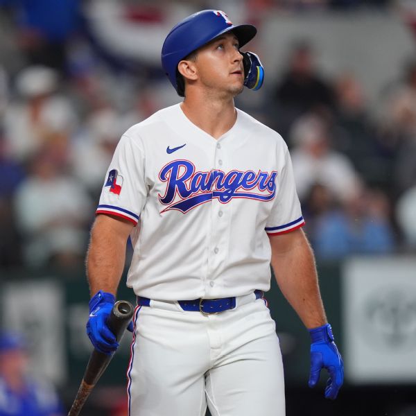 Rangers' Wyatt Langford set for MRI on tight forearm