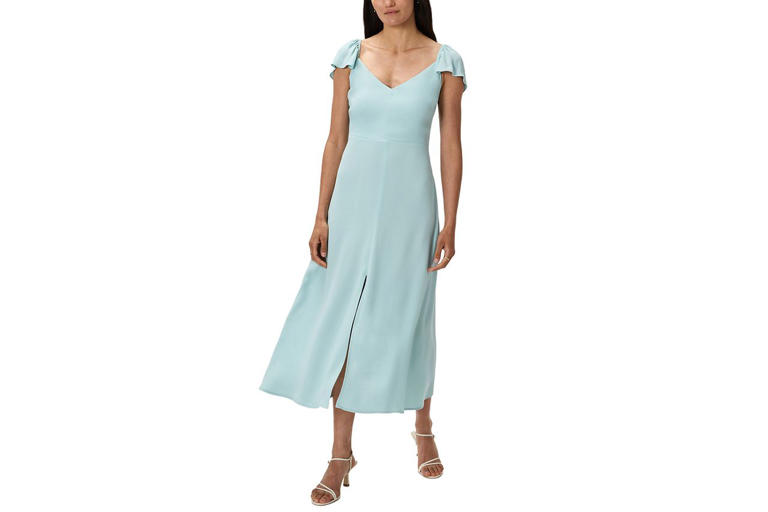 mini yellow satin dress Be Mine Satin Mini Dress main image 0