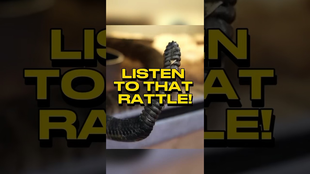 A rare find in the wild - the giant rattlesnake with a massive rattle