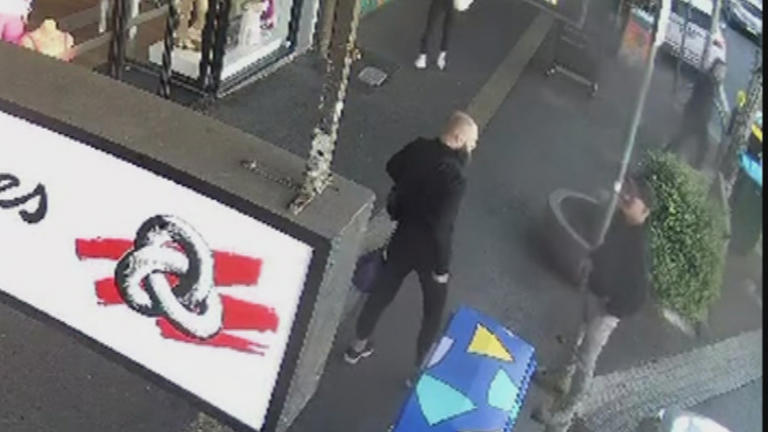 Clavell went on a stabbing spreeafter he was caught shoplifting by the owner of Amazing Bargains on Puckle Street in Moonee Ponds about 12.50pm. 