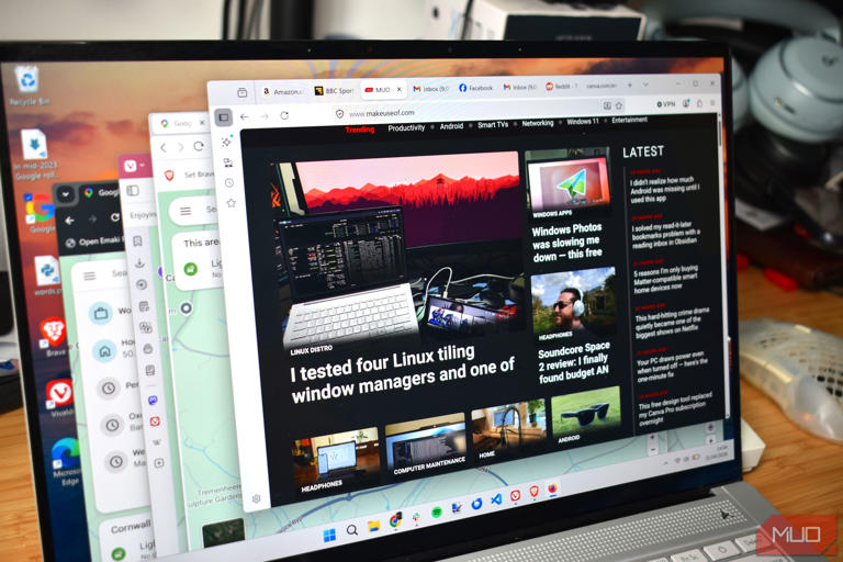 I opened the same 10 tabs in Chrome, Edge, Firefox, and Brave — this ...