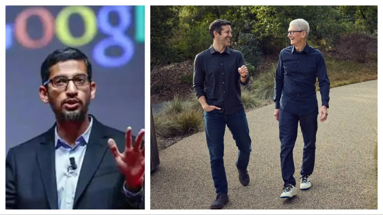 Google CEO Sundar Pichai congratulates Tim Cook on incredible run as ...