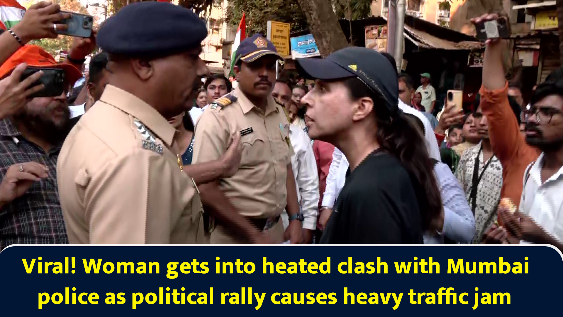 Viral! Woman gets into heated clash with Mumbai police as political ...