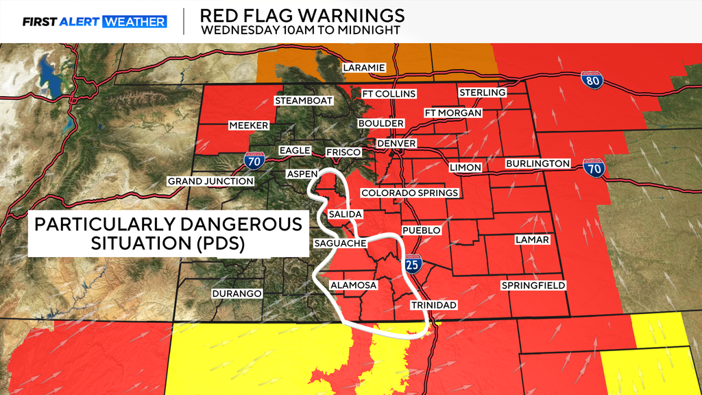 For first time ever in southern Colorado, a "particularly dangerous situation" has been declared for fire danger