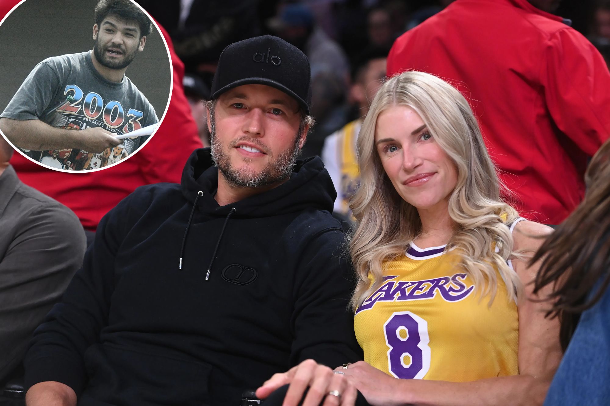 Rams’ stars take a break from offseason workouts to watch Lakers ...