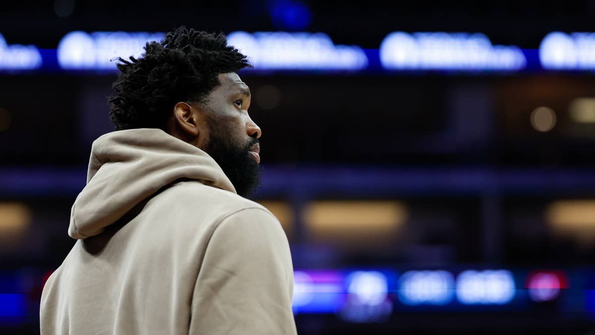 Joel Embiid cheers on 76ers after Game 2 win against Celtics, ties ...