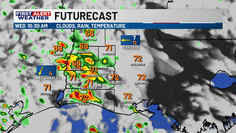 First alert forecast: Periods of rain and a few storms for our ...