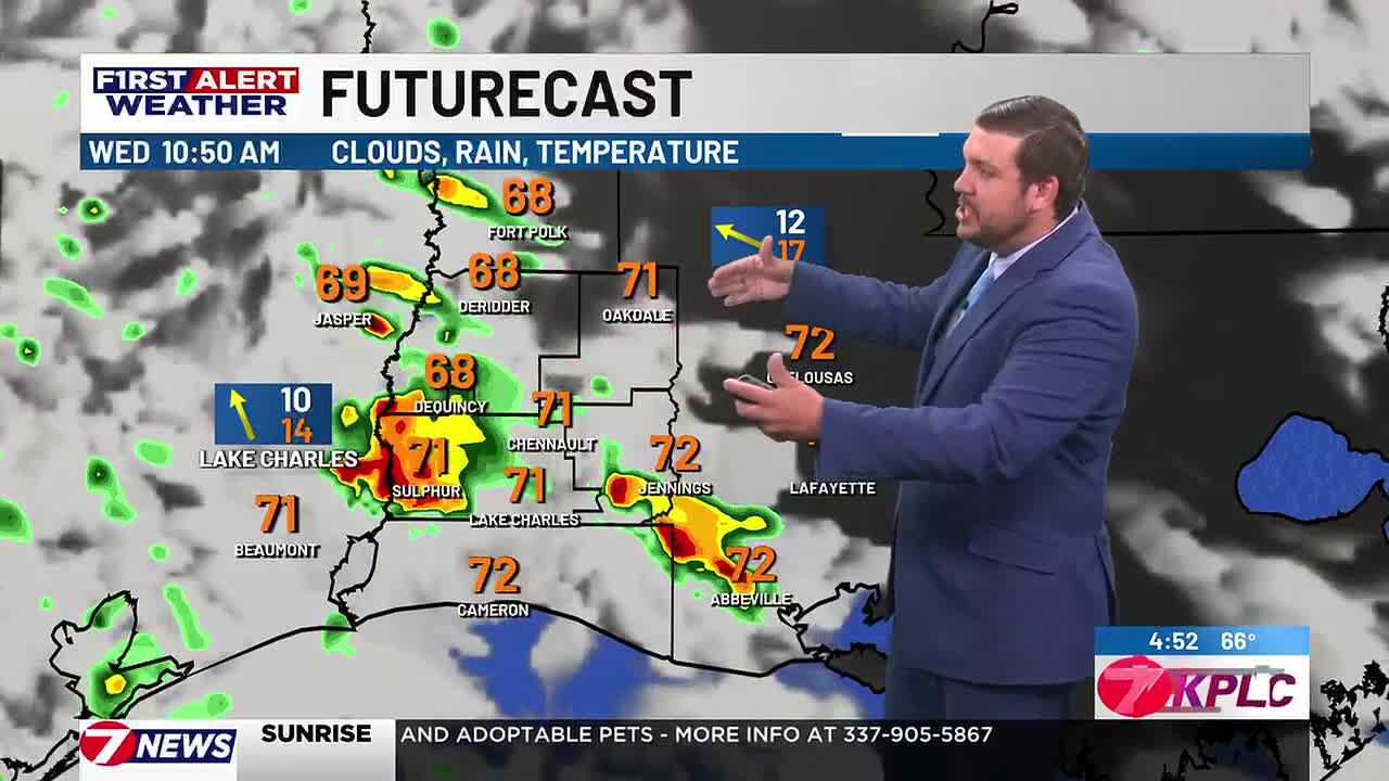 First alert forecast: Periods of rain and a few storms for our ...