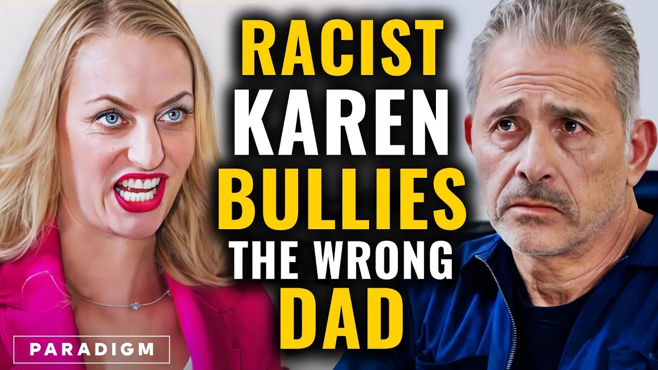 Racist Karen bullies the wrong dad