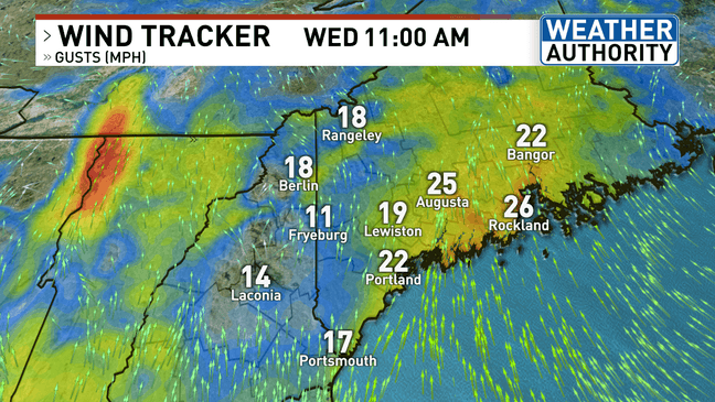 Cool spell ends in Maine with clouds, drizzle and late-day showers