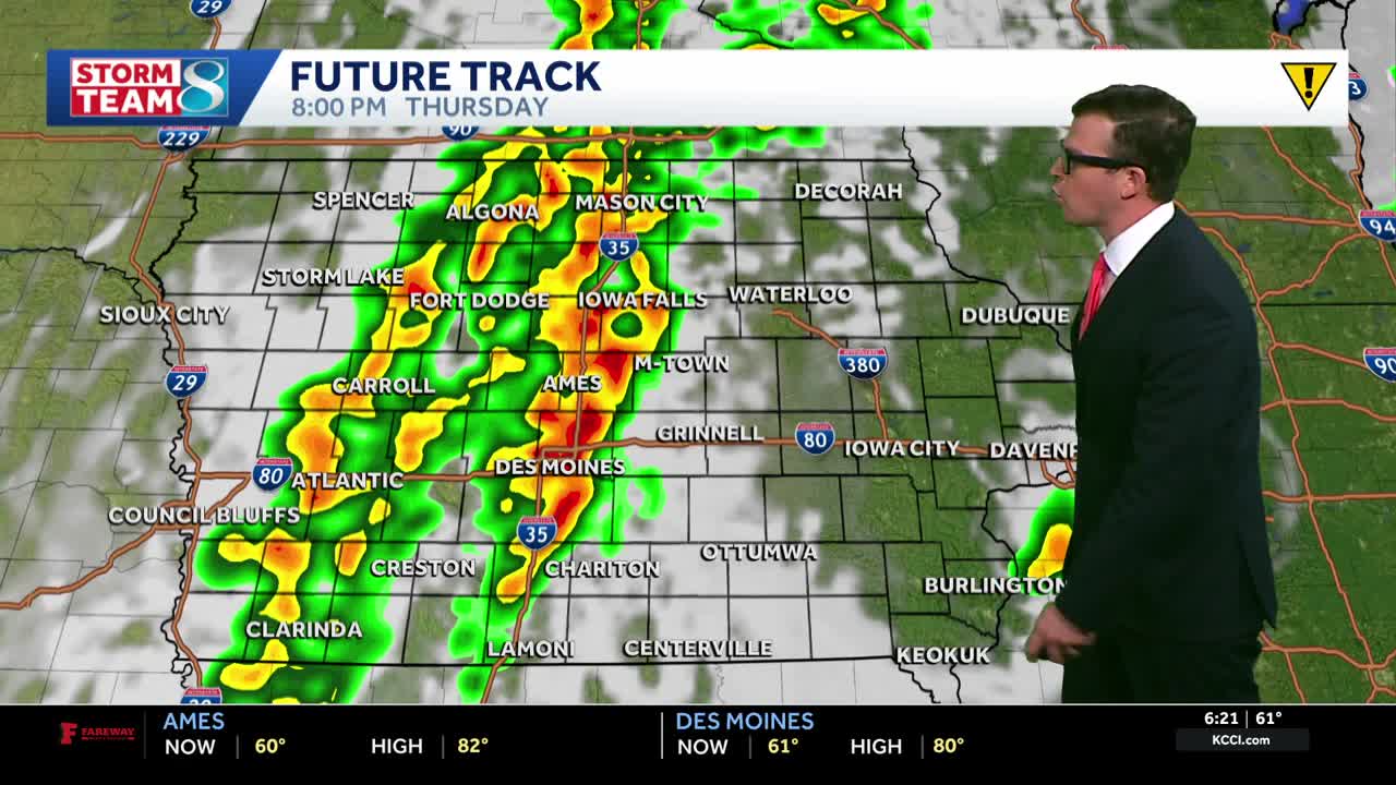 Iowa weather: Warm and breezy today with storm chances returning tomorrow