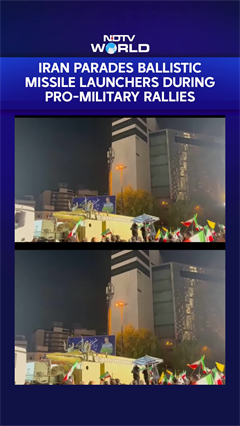 Iran parades ballistic missile launchers during pro-military rallies in ...
