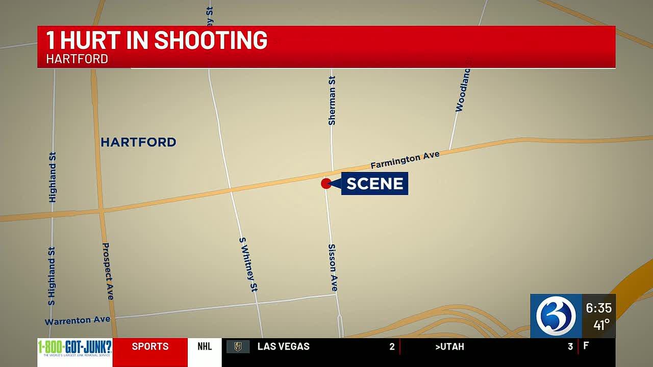 Man hospitalized from shooting in Hartford