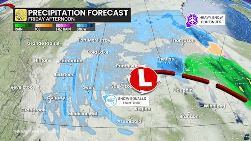 50+ cm of snow: Parts of the Prairies in for major, disruptive snowstorm