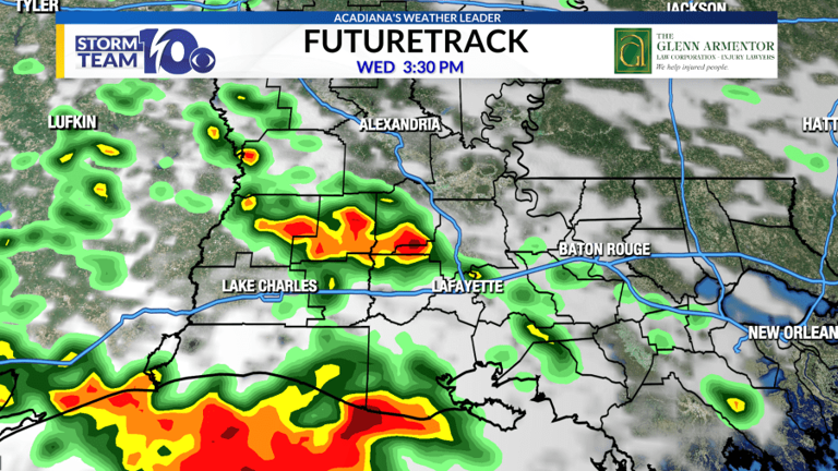 Scattered storms today, heavy rains possible
