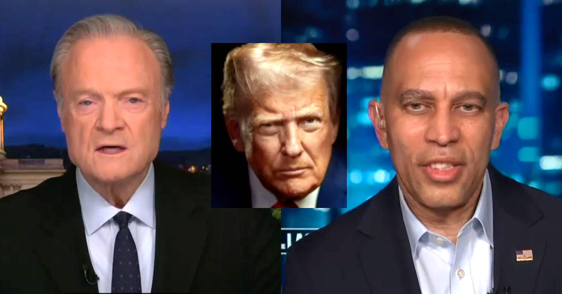 Jeffries Smacks Back at Trump Insult Seconds After MS NOW Host Plays ...