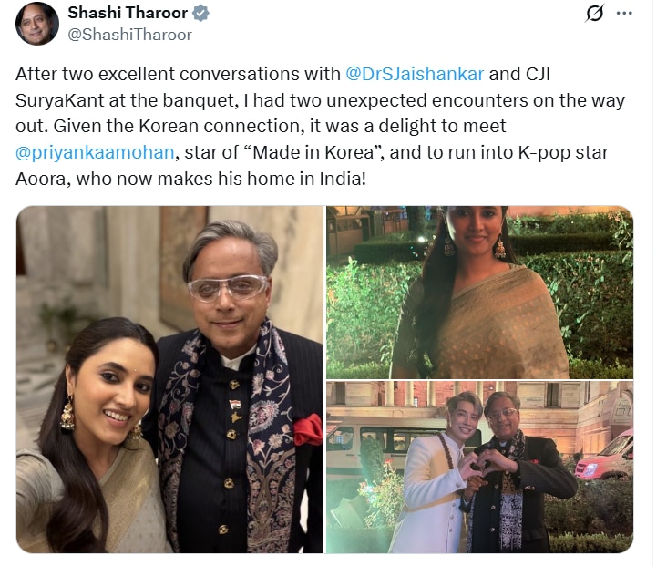 Shashi Tharoor turns photographer for actor Priyanka Mohan at ...