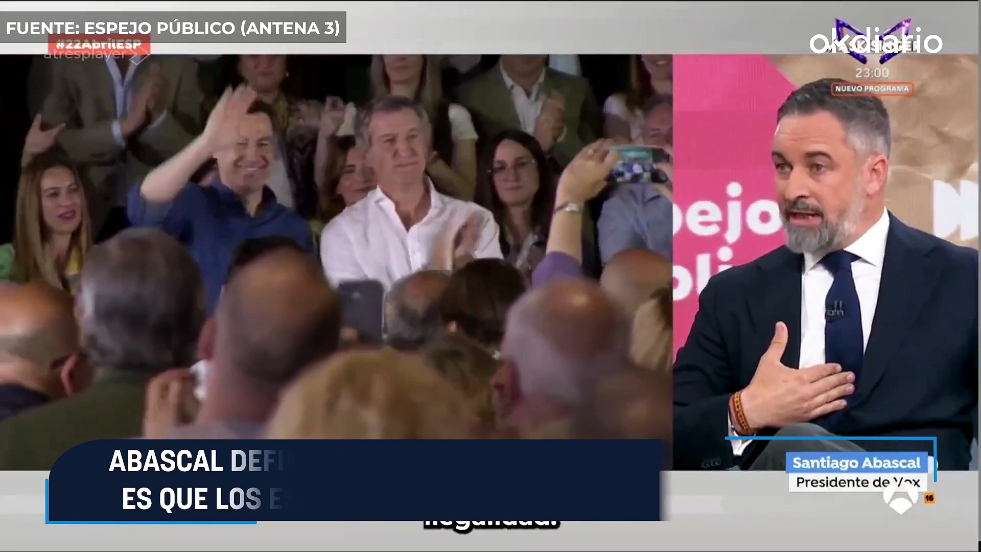 Abascal defiende la prioridad nacional: "La ilegalidad es que los ...