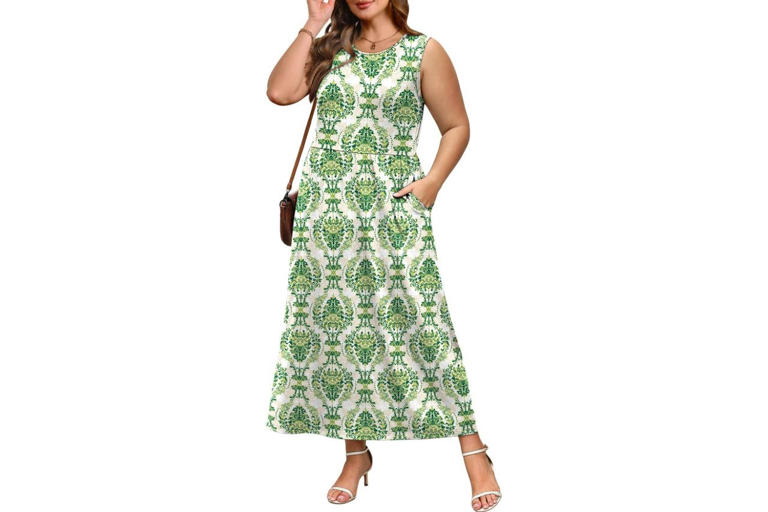 fitted lace wedding dress Malvern Maxi Dress Green