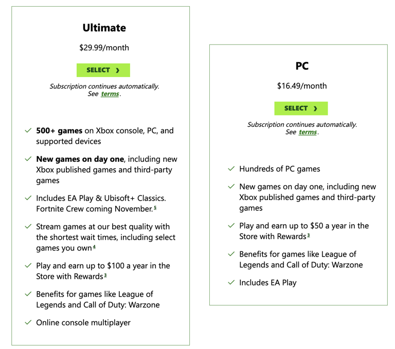 Microsoft lowers Xbox Game Pass Ultimate price, axes 'Call of Duty' perk